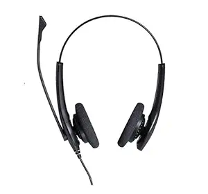 Jabra Biz 1100 Duo USB NC Global Wired On Ear Headphone with Mic (Black) (Part no -1159-0158)