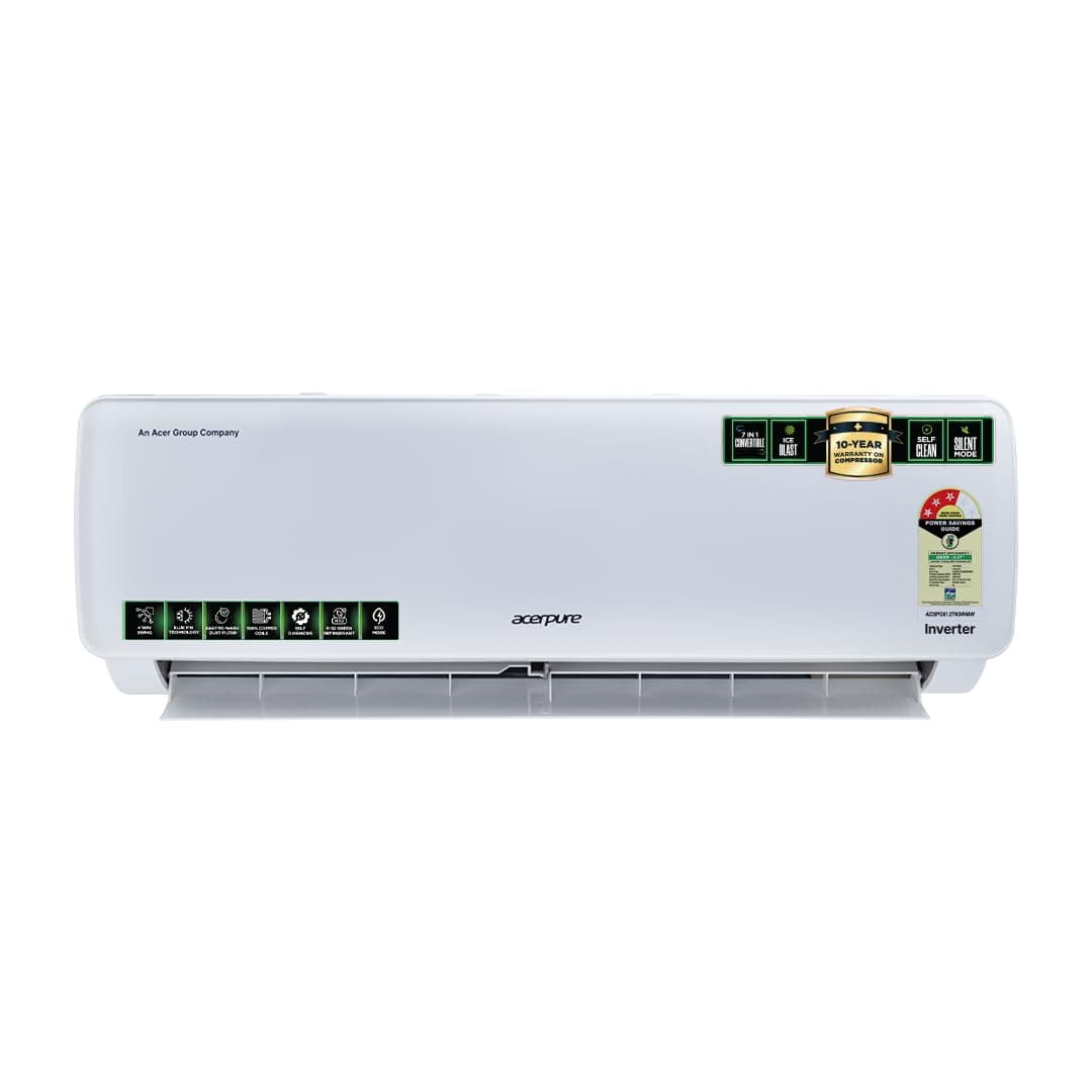 Acerpure Chill Neo1.5 Ton 3 star 4800W AC5IPG61.5TN3W48W 7 in 1 Convertible, Ice Blast Mode, 4 way swing, Cooling @ 58 degree