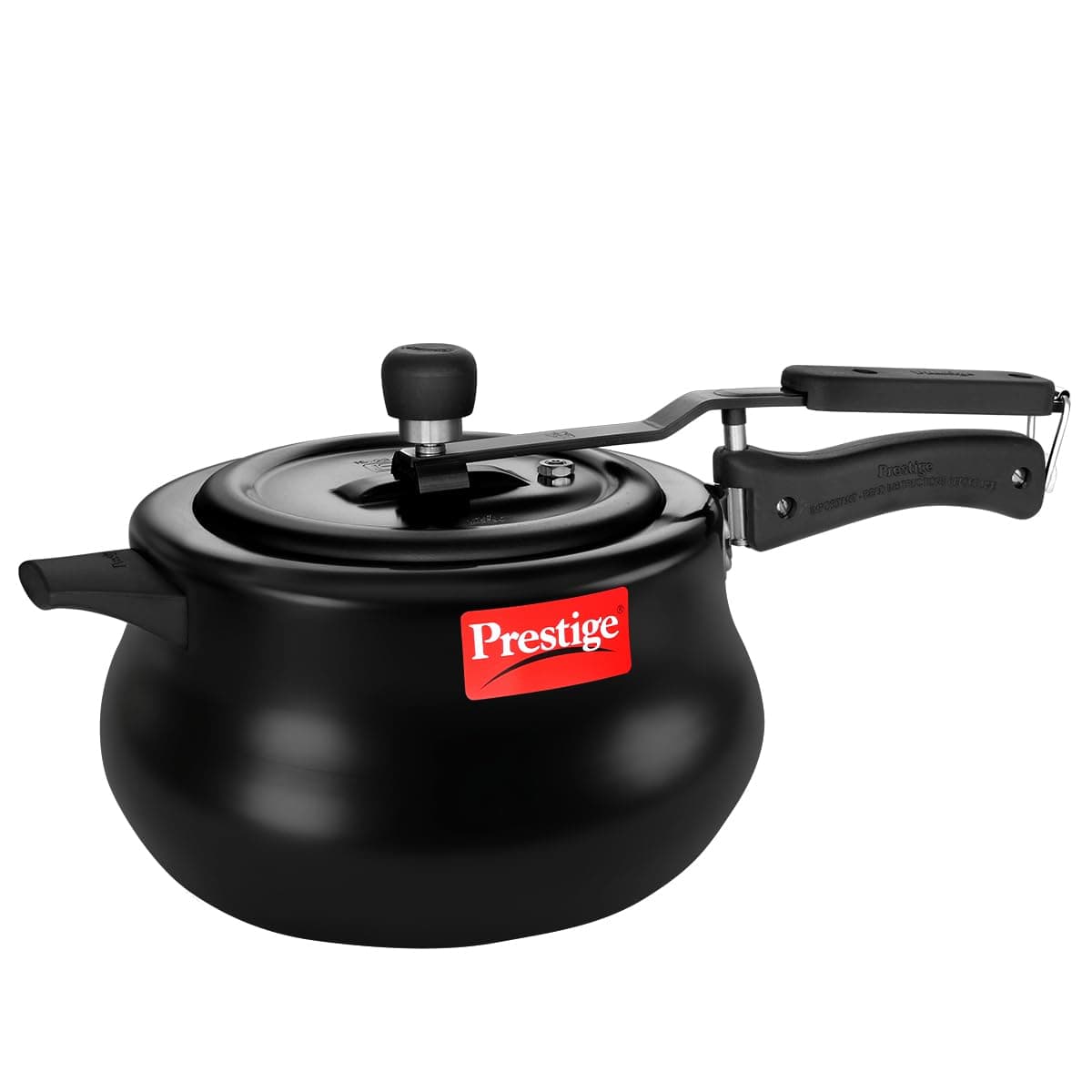 Prestige 5 Litre Hard Anodised Nakshatra Plus Svachh Innerlid Pressure Cooker|Deep lid for spillage control|Gas & Induction Compatible|Metallic Safety Plug|5 years warranty|ISI Certified