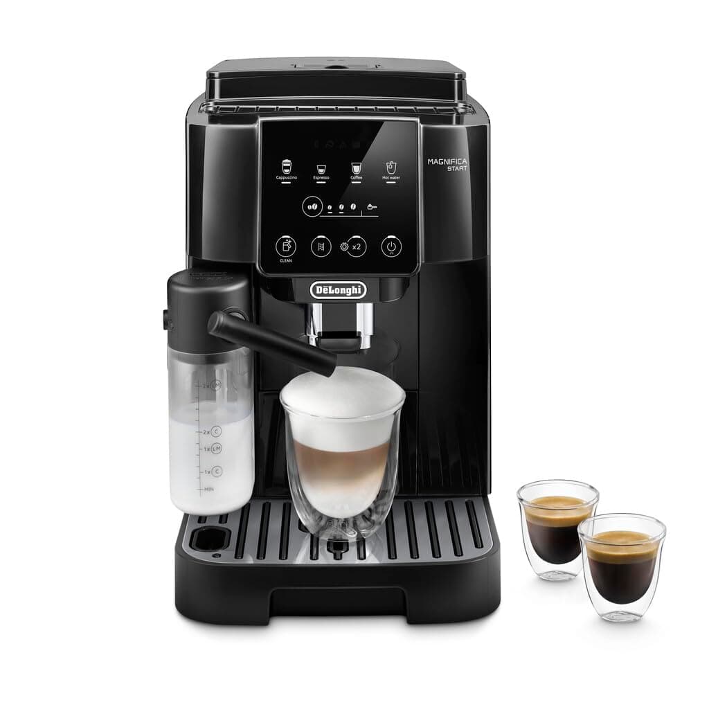 De'Longhi Fully Automatic Coffee Machine MAGNIFICA START ECAM220.60.B Bean to Cup Espresso Machine, 6+ Functions for Espresso, Americano, Cappuccino, Latte, Iced Coffee, Macchiato & More Recipes