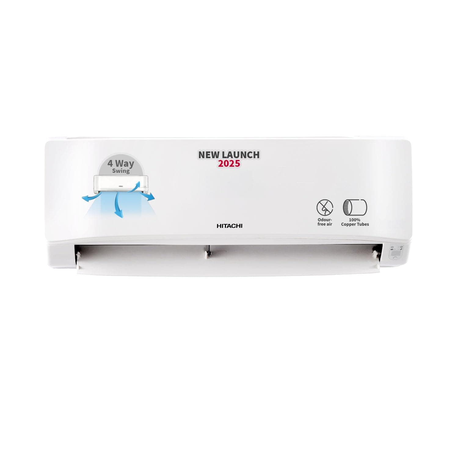 Hitachi 1.5 Ton 3 Star Long Air Throw Fixed Split AC (100% Copper, 4-Way Swing, Dust Filter, 3200FL RAS.B318PCAIBA1, White)