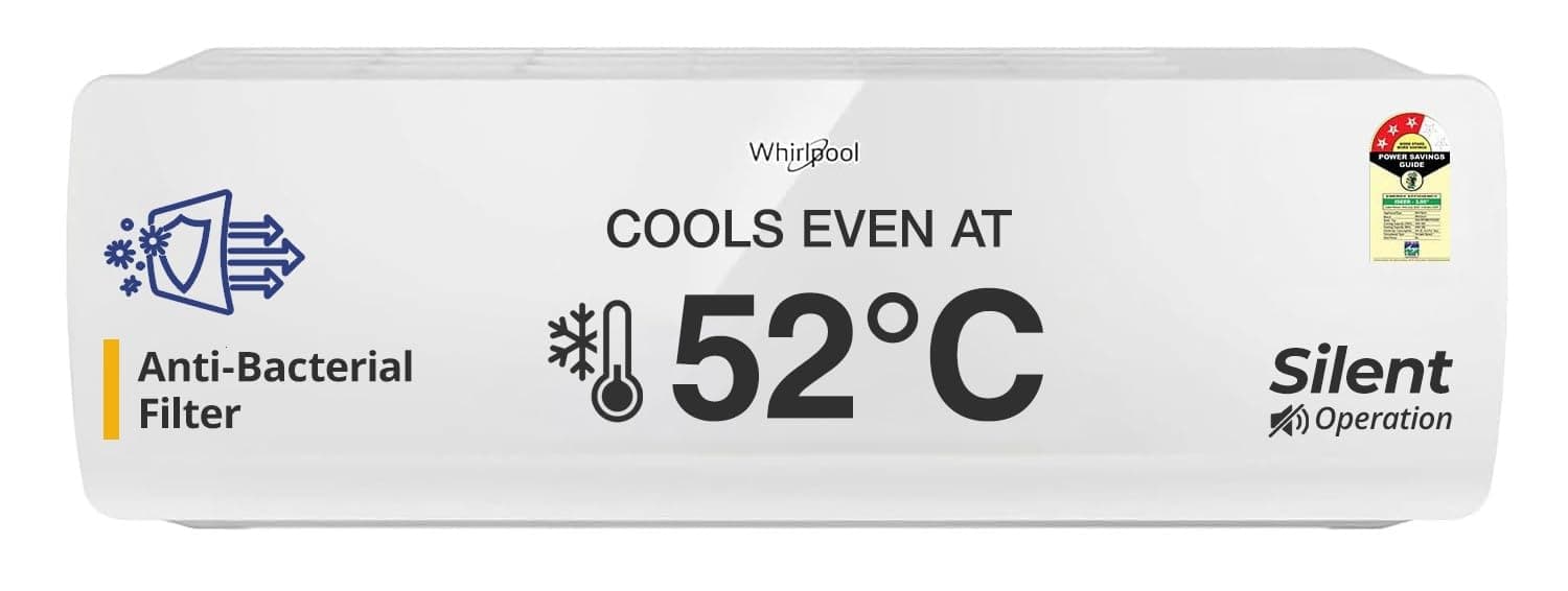 Whirlpool 1.5 Ton 3 Star, Magicool Inverter Split AC (MAGICOOL 15T 3S INV CNV S5K2PP0, Copper, Convertible 4-in-1 Cooling Mode, HD Filter White)