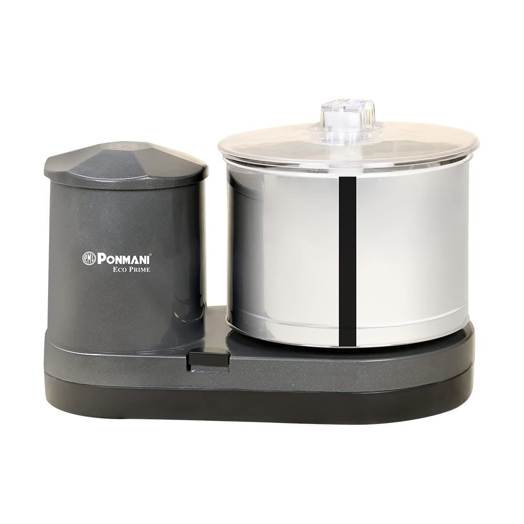 Ponmani Eco-Prime Table Top Wet Grinder - 2Ltr (100% Copper Motor, 5yrs Warranty, Grey)