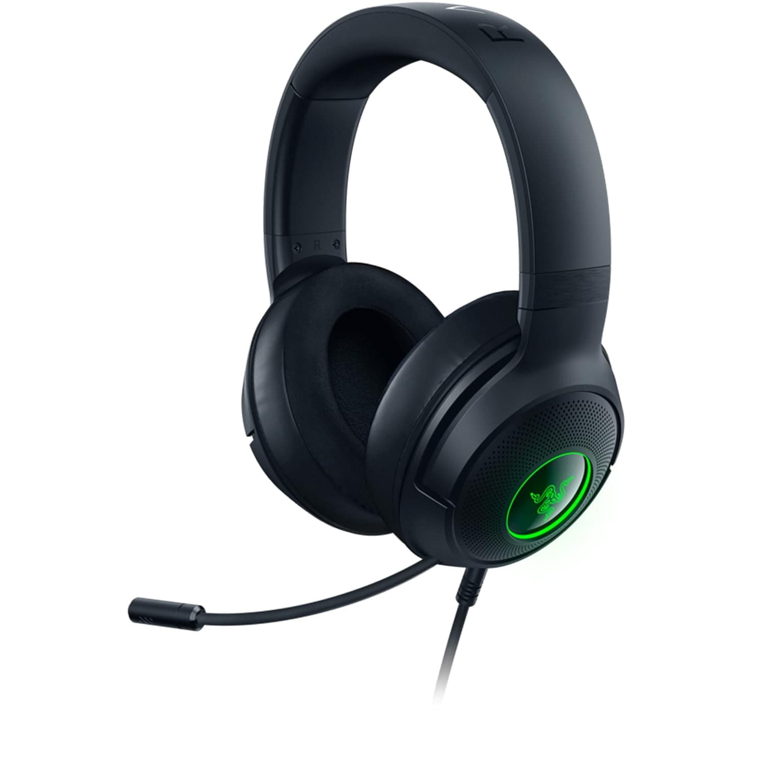 Razer Kraken V3 X - Ultra Light Comfort Triforce 40mm Drivers -7.1 Surround Sound - Hyperclear Cardioid Mic Powered Chroma RGB Wired HeadphonesUSB Gaming Over Ear Headset -RZ04-03750300-R3M1