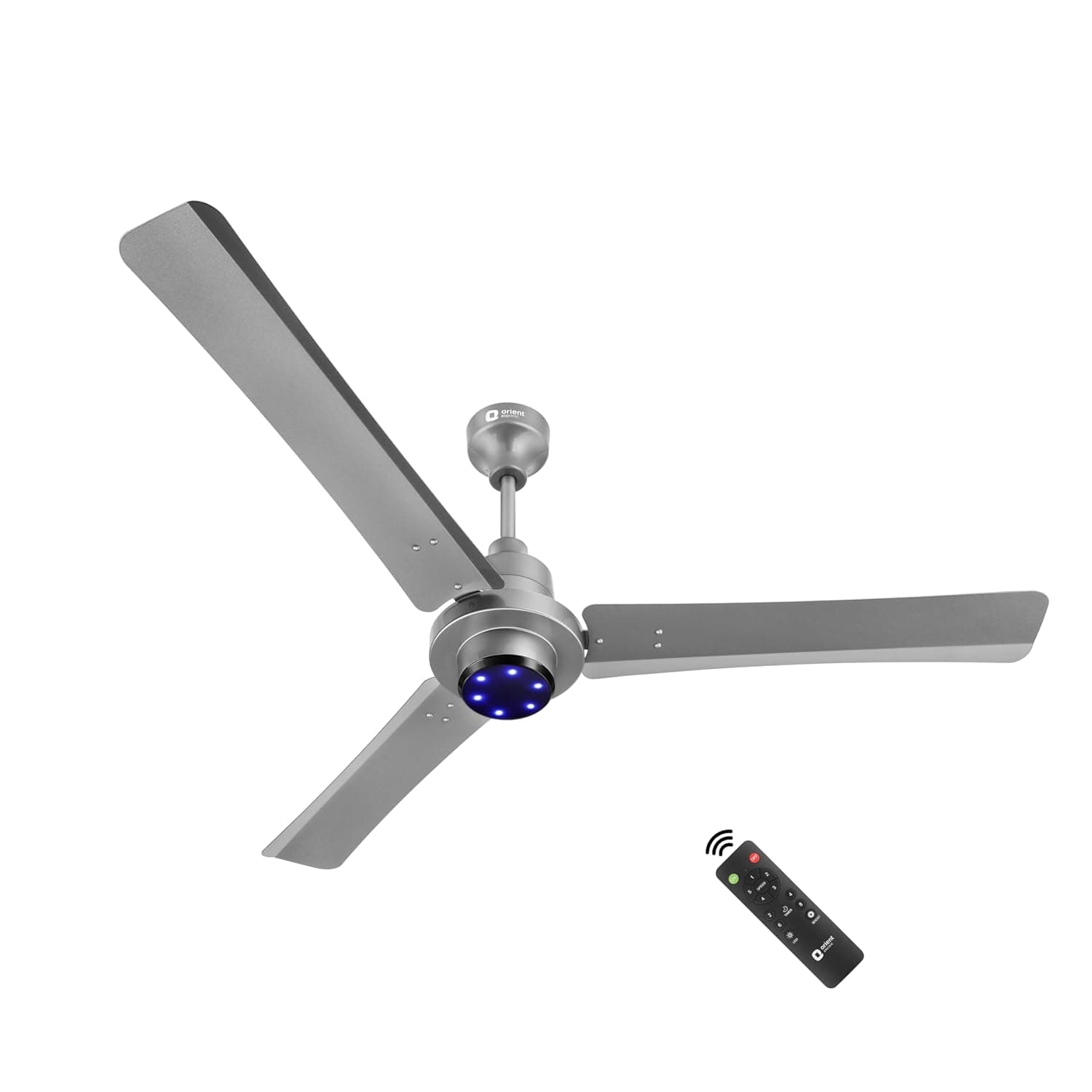 Orient Electric Uniquely Designed I Tome Pro 1200 mm BLDC Ceiling Fan with Remote | BEE 5-Star Rated Energy Efficient Fan | High Air Delivery, 3 Years Warranty by Orient - Space Grey