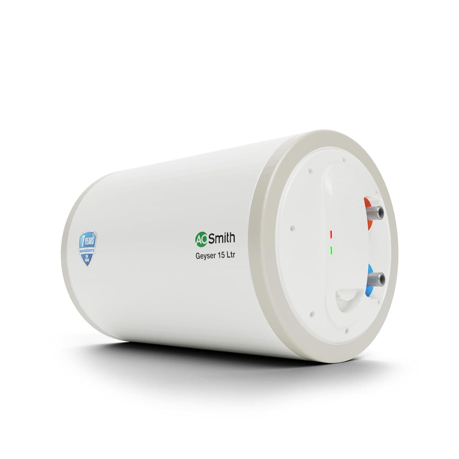 AO Smith Horizontal Geyser 15 Litre (Right) | Storage Water Geyser With Glass Coated Heating Element | Durable Metal Body | Warranty: 7 Yr Tank, 2 Yr Comprehensive | BEE Rating 4 Star | HAS-X1-015-RHS