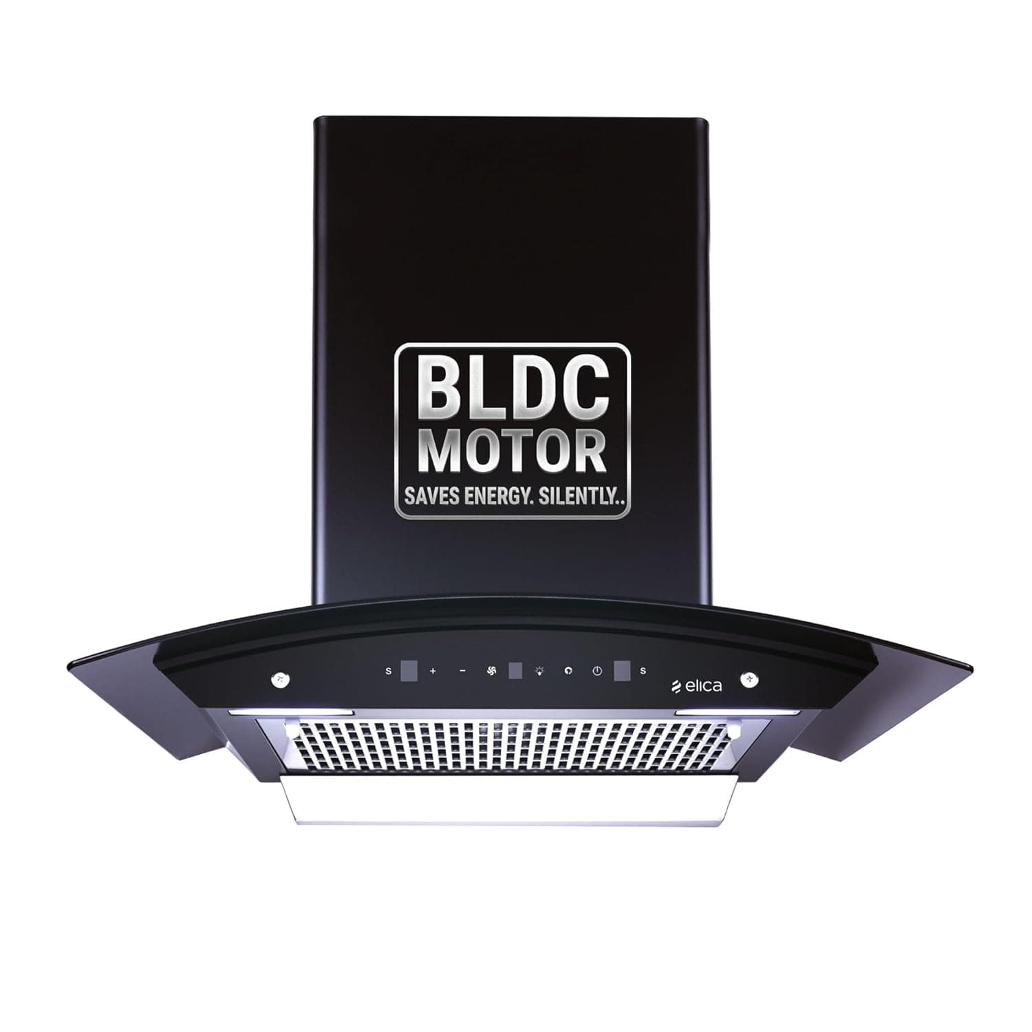 Elica 60cm 1500 m3/hr BLDC Filterless Autoclean Kitchen Chimney with 15 Years Motor & 5 Years Comprehensive Warranty | WDFL 600 BLDC HAC LTW MS NERO | Black | Touch + Motion Sensor Control