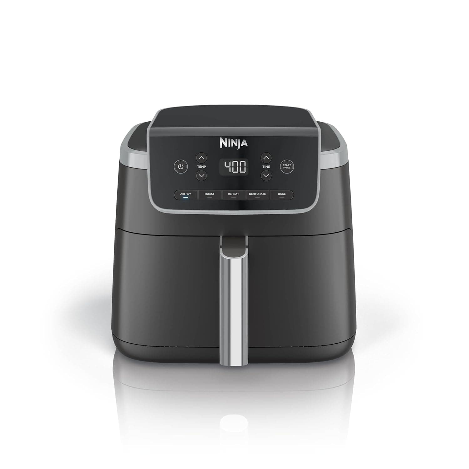 Ninja | Air Fryer | 5 Quart Capacity | 5-in-1 Air Fry, Bake, Broil, Reheat & Dehydrate, Air Crisp Technology, Nonstick Basket & Crisp Plate | Gray | AF142
