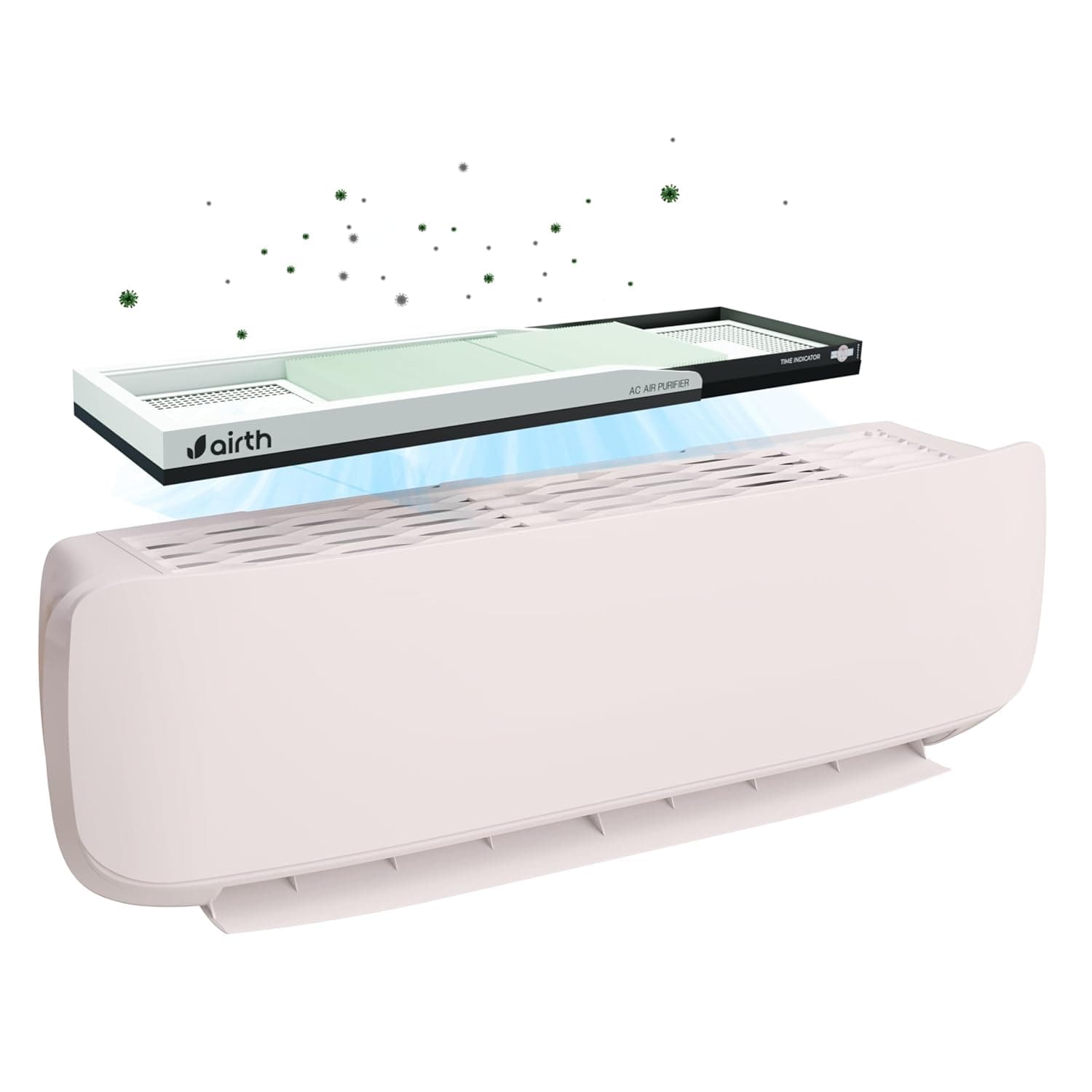 AIRTH AC Filter with Time Indicator | IIT Bombay Technology | Upgrades AC into Air Purifier | PM2.5, Germ & Allergy Protection | HEPA Filter for Home & Office