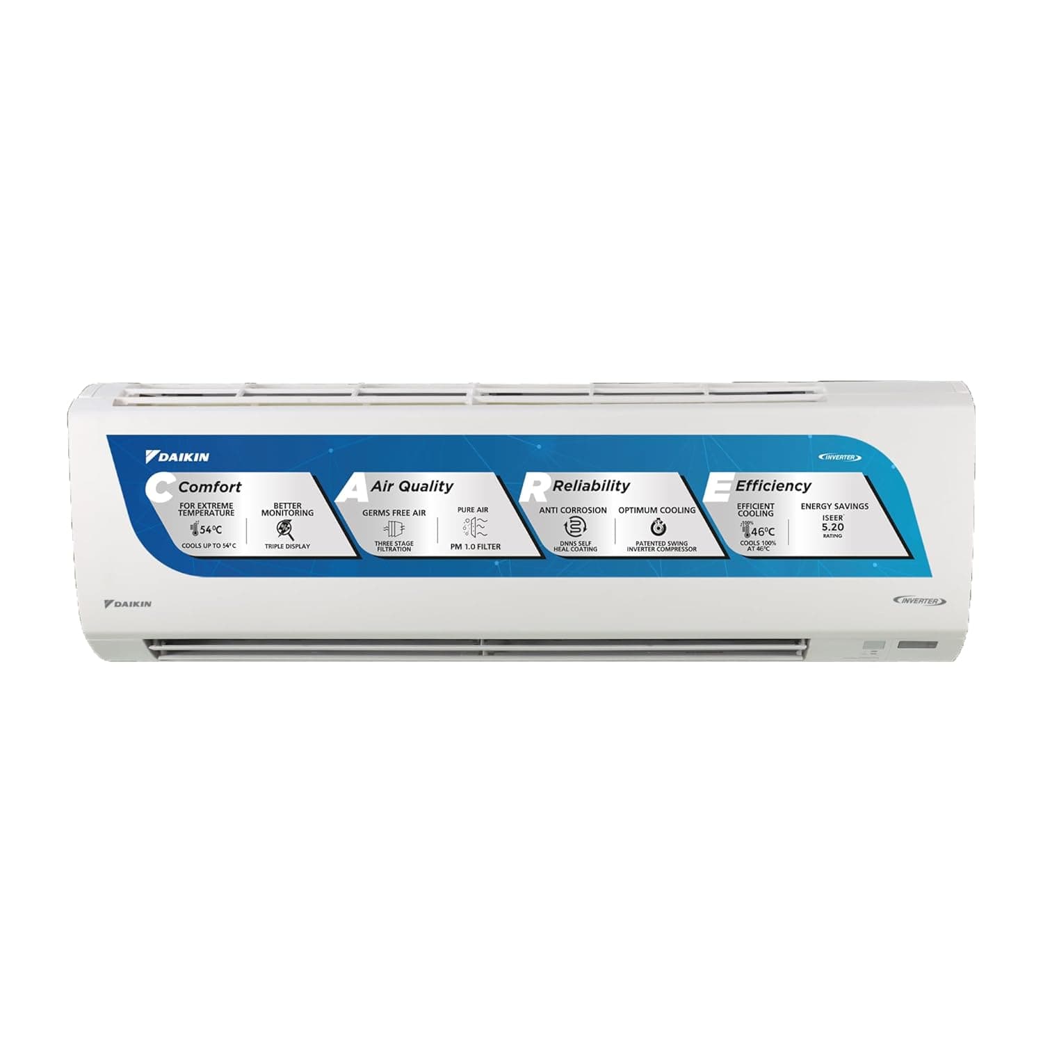 Daikin 1.5 Ton 5 Star Inverter Split AC (Copper, PM 1.0, Apataito Filter, ATKM50UV16VA, White)