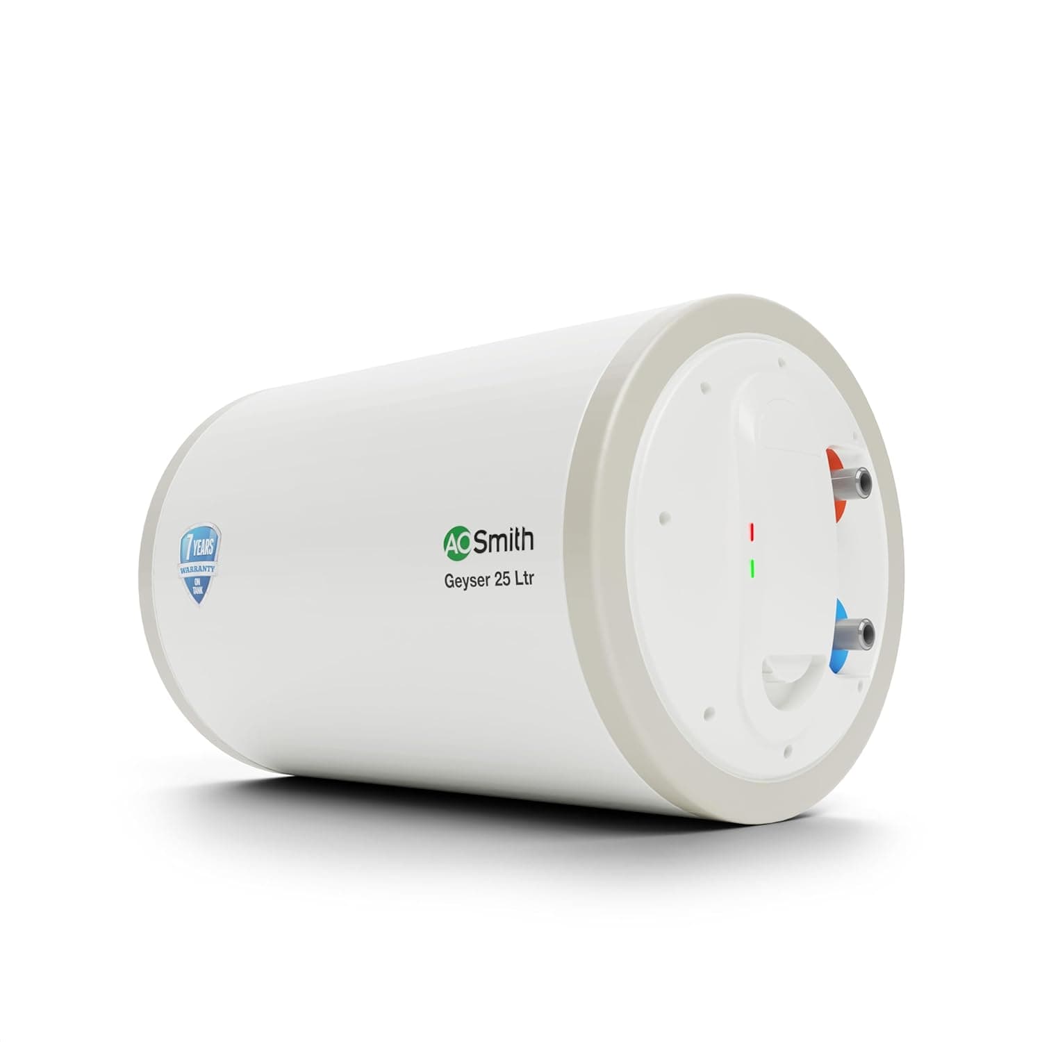 AO Smith Horizontal Geyser 25 Litre (Right)| Storage Water Geyser With Glass Coated Heating Element | Durable Metal Body | Warranty: 7 Yr Tank, 2 Yr Comprehensive | HAS-X1-025-RHS | BEE Rating 4 Star