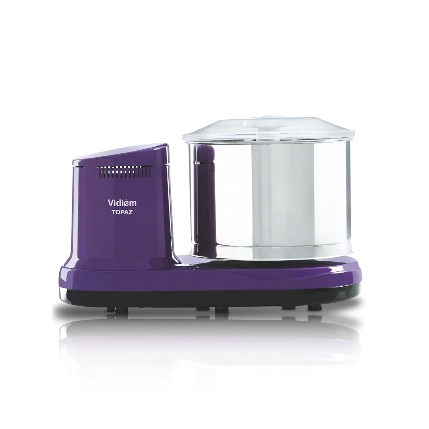 Vidiem ABS Topaz Wet Grinder ST 326 A (Lavender) | 2L SS Drum with Extra Wide Stone Roller & High Torque Motor | Fast Grinding | ISI Certified | 5 Years Warranty