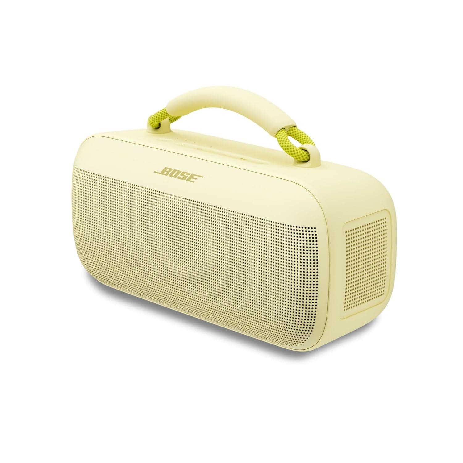 Bose SoundLink MAX, Portable Outdoor Bluetooth Speaker with Powerful Bass, Waterproof Stereo with Bluetooth and USB-C Connection, Up to 20h Runtime, 3.5mm Aux, Lemon Yellow
