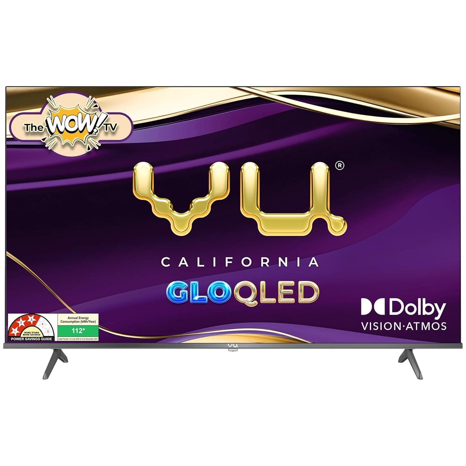 Vu 108cm (43 inches) GloQLED Series 4K QLED Smart Google TV 43GLOQLED25