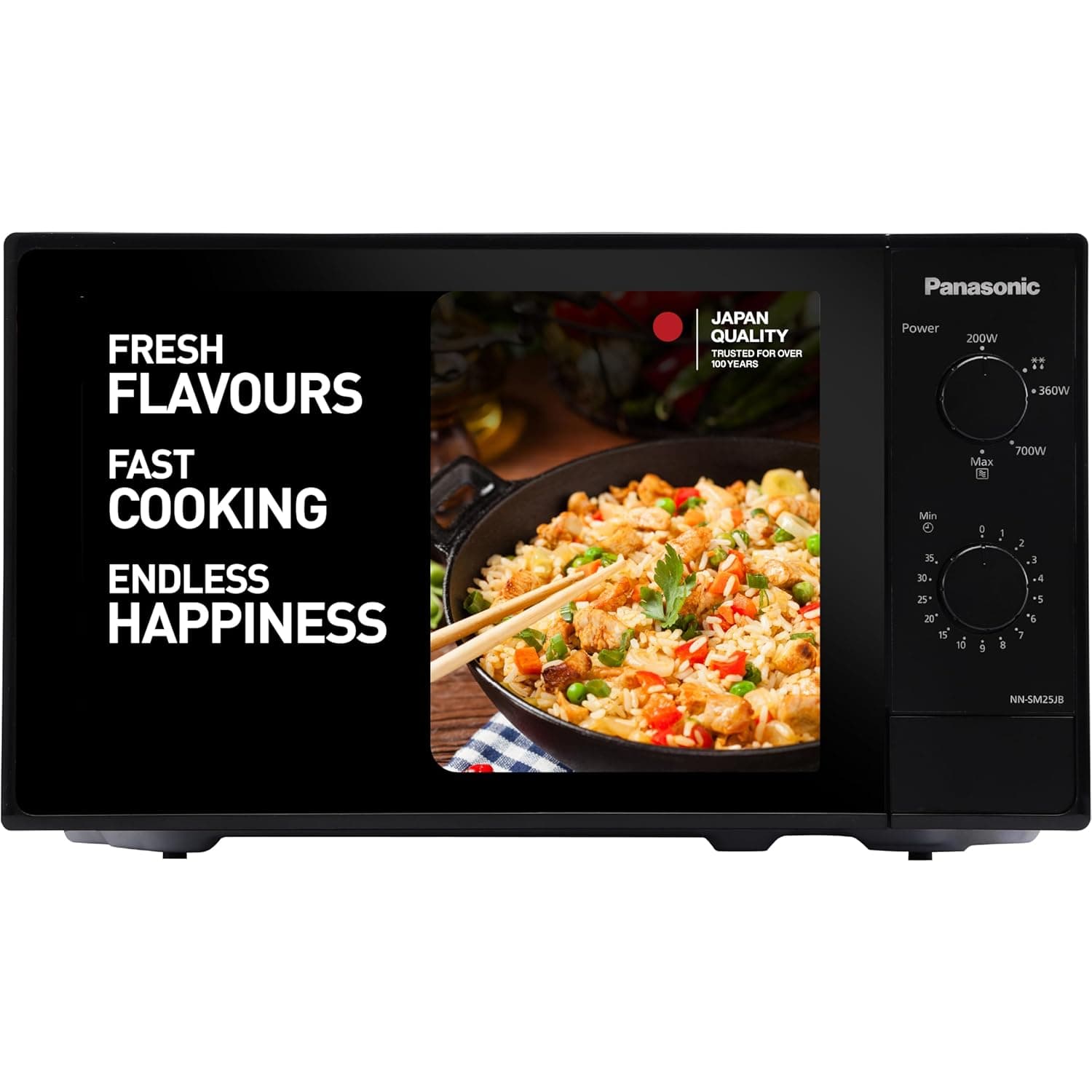 Panasonic 20 L Solo Microwave Oven (NN-SM25JBFDG,Black)