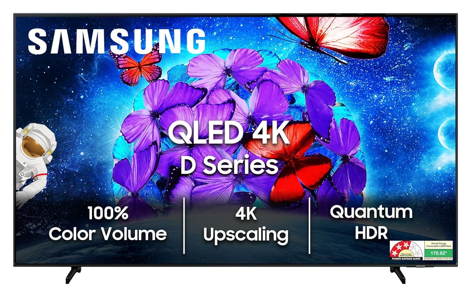 Samsung 138 cm (55 inches) QE1D Series 4K Ultra HD QLED Smart TV QA55QE1DAULXL (Black)