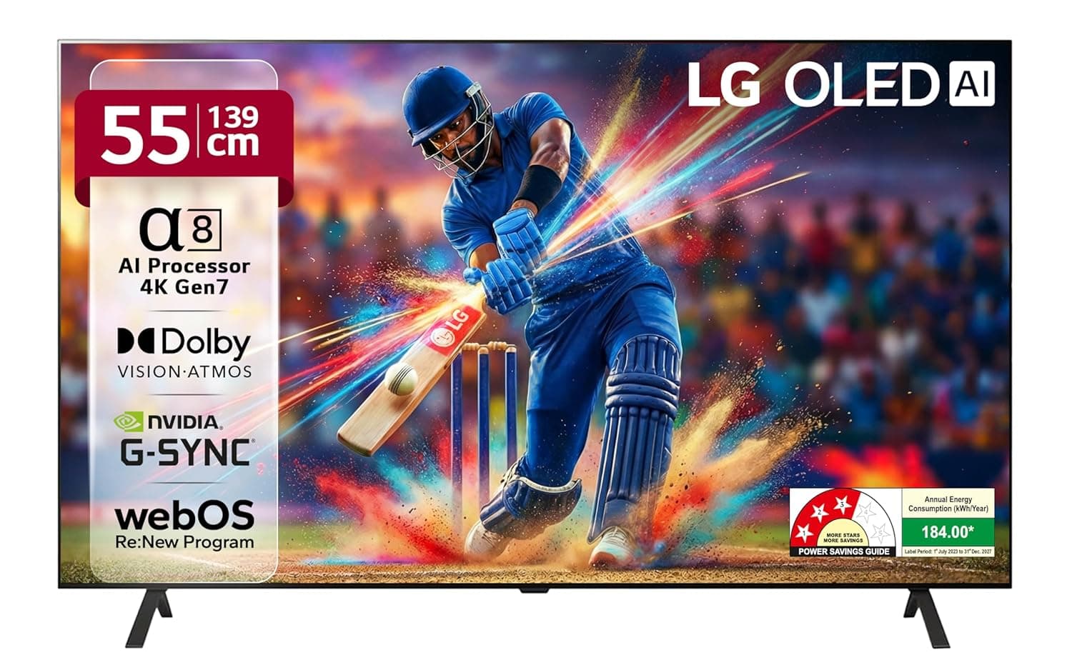 LG 139 cm (55 inches) OLED B4 AI Series 4K Ultra HD (3840 x 2160) Smart webOS OLED TV OLED55B46LA